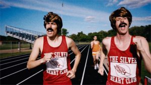 Track runners with mustaches